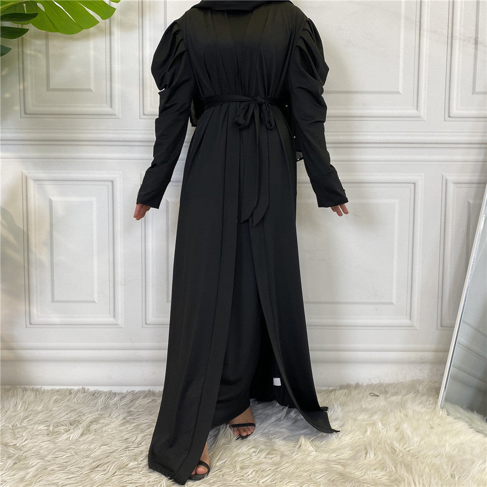 Fashion Women's Solid Muslim Cardigan